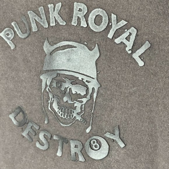 Punk Royal | Destroy Graphic Print Logo Sweatshirt - Picture 4 of 8